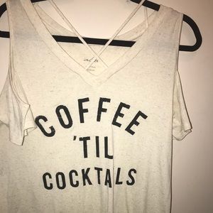 Cute coffee/brunch tee